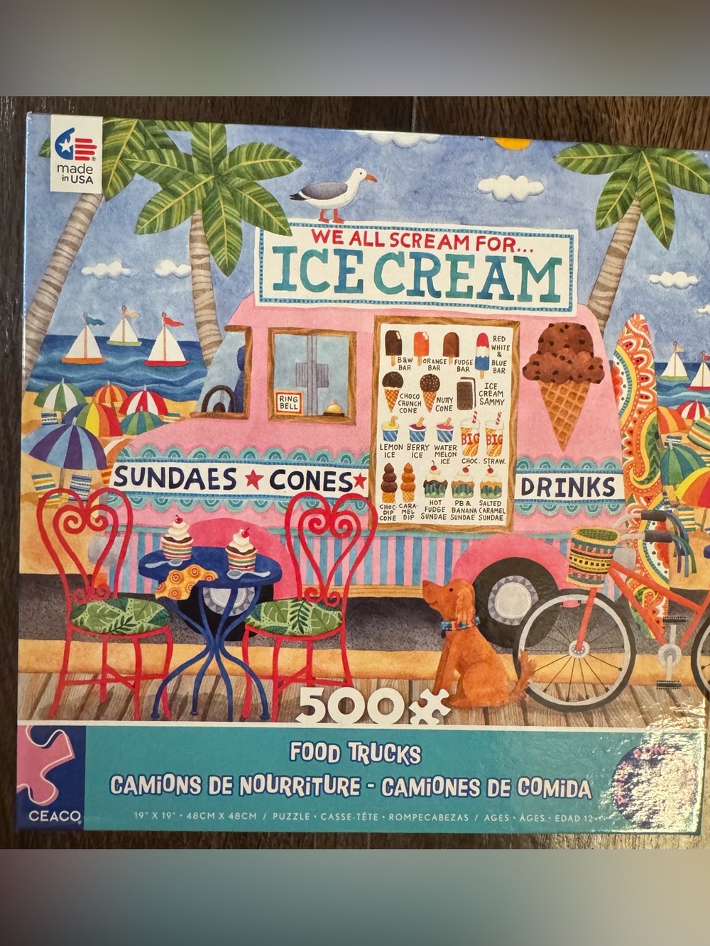 Ceaco Food Trucks 500 Piece Puzzle